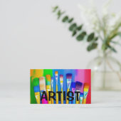 Carte de visite Peinture artiste (Debout devant)