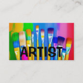 Carte de visite Peinture artiste (Devant)