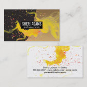 Carte De Visite Peinture artistique | Bloc de couleur (Devant / Derrière)