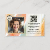 Carte De Visite Peinture artistique Swatch Moderne Designer d'inté (Dos)