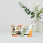 Carte De Visite Peinture artistique Swatch Moderne Designer d'inté (Debout devant)