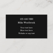 Carte De Visite Peinture Automobile Et Tint Fenêtre (Dos)