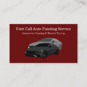 Carte De Visite Peinture Automobile Et Tint Fenêtre (Devant)