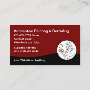 Carte De Visite Peinture automobile la plus cool