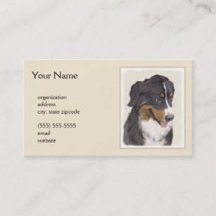 Carte De Visite Peinture bernoise de chien de montagne - Art origi