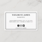 Carte De Visite Peinture Bleu Or Splatter Professional (Dos)