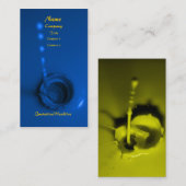 Carte De Visite Peinture bleue (Devant / Derrière)