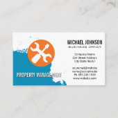 Carte De Visite Peinture bleue | Outils main de menuiserie (Devant)