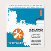 Carte De Visite Peinture bleue | Outils main de menuiserie (Extérieur déplié)