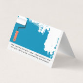 Carte De Visite Peinture bleue | Outils main de menuiserie (Dos)