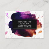 Carte De Visite Peinture brossée (Dos)