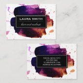 Carte De Visite Peinture brossée (Devant / Derrière)