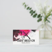 Carte De Visite Peinture Brossée | Comb ciseaux | Artiste (Debout devant)