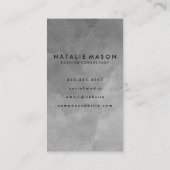 Carte De Visite Peinture brossée | Monogramme | Aquarelle (Dos)