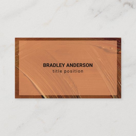 Carte De Visite Peinture Brown (Devant)