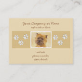 Carte De Visite Peinture Cairn Terrier - Cute Original Chien Art (Devant)