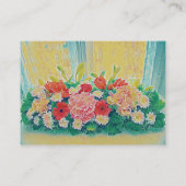 Carte De Visite Peinture colorée de fleurs (Dos)
