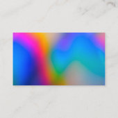 Carte De Visite Peinture colorée éclaboussure d'art personnalisé (Dos)