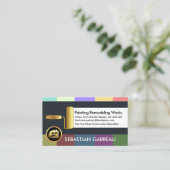 Carte De Visite Peinture colorée Peinture (Debout devant)