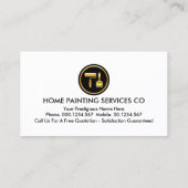 Carte De Visite Peinture colorée vive Peinture (Dos)