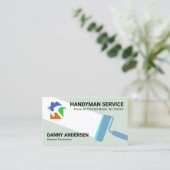 Carte De Visite Peinture créative Pinceau Accueil Rénovation (Debout devant)