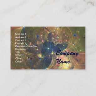 Carte De Visite Peinture d'abrégé sur espace extra-atmosphériqu