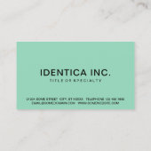 Carte De Visite peinture d'âne (Dos)