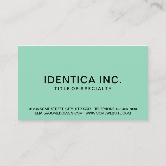 Carte De Visite peinture d'âne (Dos)