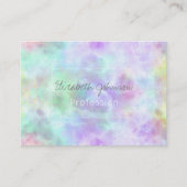 Carte De Visite Peinture d'aquarelle Pastel Rainbow Cravate-Dye (Devant)