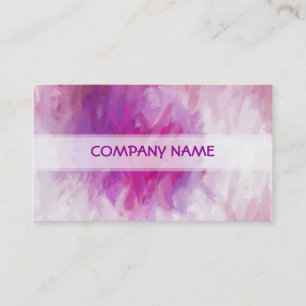 Carte De Visite Peinture d'art Abstrait violet Cool