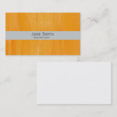 Carte De Visite Peinture d'art orange moderne abstrait (Devant / Derrière)