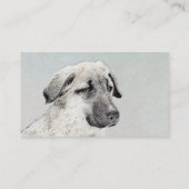 Carte De Visite Peinture de berger anatolienne - Art original de c (Dos)