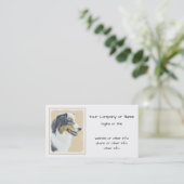 Carte De Visite Peinture de berger australien - Art original de ch (Debout devant)