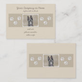 Carte De Visite Peinture de berger hollandais - jolie art original (Devant / Derrière)