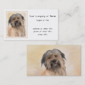 Carte De Visite Peinture de berger pyrénéenne - Cute Original Chie (Devant / Derrière)