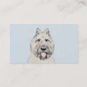 Carte De Visite Peinture de Bouvier des Flandres - Art original de (Dos)