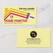 Carte De Visite Peinture de brosse Lignes de peinture de l'intérie (Devant / Derrière)