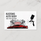 Carte De Visite Peinture de carrosserie et réparation automobile (Devant)