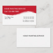 Carte De Visite Peinture de Chambre (Devant / Derrière)