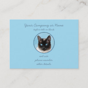 Carte De Visite Peinture de chats de Siamese - Cute Original Cat A