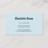 Carte De Visite Peinture de conception graphique Splash personnali (Dos)