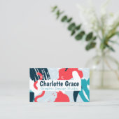 Carte De Visite Peinture de conception graphique Splash personnali (Debout devant)