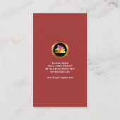 Carte De Visite Peinture de finition rouge Peeling Mur or Peinture (Dos)