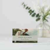 Carte De Visite Peinture de la faune d'Audubon Heron violet (Debout devant)