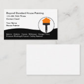 Carte De Visite Peinture de la maison la plus froide Peintre moder (Devant / Derrière)