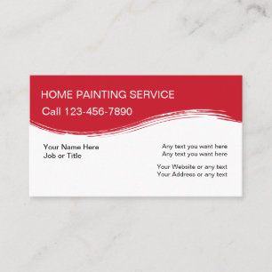 Carte De Visite Peinture de Maison