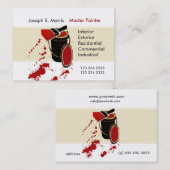 Carte De Visite Peinture de maison d'artiste moderne (Devant / Derrière)