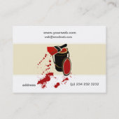 Carte De Visite Peinture de maison d'artiste moderne (Dos)