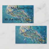 Carte De Visite peinture de méduses (Devant / Derrière)