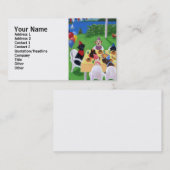 Carte De Visite Peinture de partie de Labrador (Devant / Derrière)